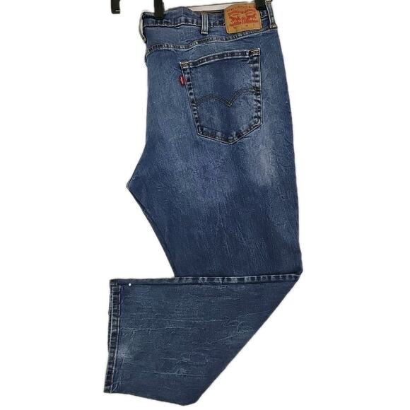 Levi's 541 ~Men's 46 X 30 (46×29)~ Blue Denim High Rise Straight Leg Zip Fly. - Picture 3 of 13